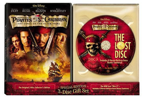 Pirates Of The Caribbean Curse Depp Rush Bloom Knightley Clr Nr 3 DVD Spec Ed 