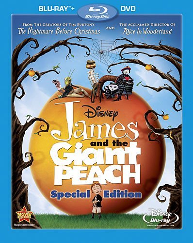 James & The Giant Peach Disney Blu Ray DVD Pg 