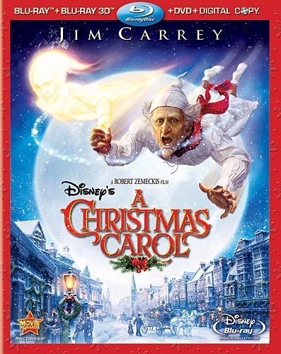 Disney's A Christmas Carol (20 Carrey Hoskins Elwes Ws Blu Ray 2d 3dtv Pg 4 DVD Incl. Digital Copy 
