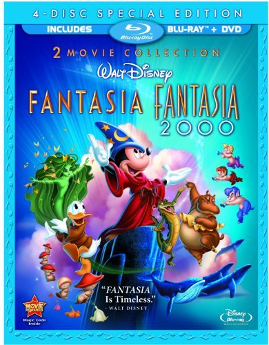 Fantasia Fantasia 2000 Disney Ws Blu Ray Special Ed. Pg 4 DVD 