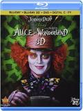 Alice In Wonderland 3d (2010) Depp Hathaway Carter Sheen Blu Ray Ws 3dtv Pg 