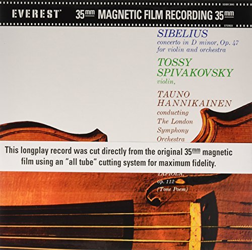J. Sibelius/Concerto For Violin / Tapiola (SDBR 3045)@Tossy Spivakovsky / Tauno Hannikainen@Reissue, Stereo, 200gr vinyl