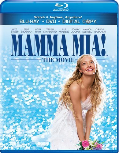 Mamma Mia! The Movie Mamma Mia! The Movie Blu Ray Aws Snap Pg13 Incl. DVD & Tech 30 Day F 