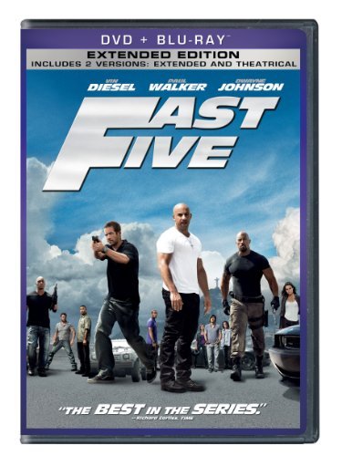 Fast & The Furious Fast Five Diesel Walker Johnson Pg13 Incl. Blu Ray Dc 