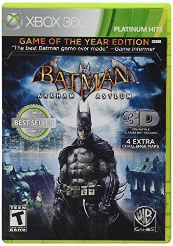 Xbox 360 Batman Arkham Asylum Game Of The Year Edition T 