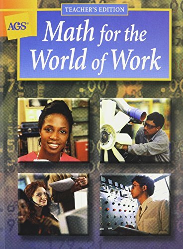 Ags Secondary Math For The World Of Work Wraparound Teachers Edi 