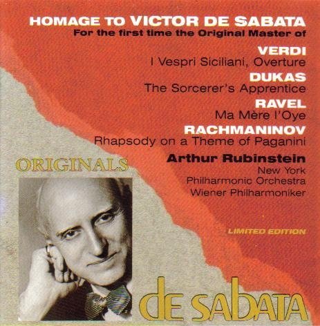 Verdi/Dukas/Ravel/Rachmaninoff/Vespri Siciliani Ovt/Sorcerer'@Rubinstein*arthur (Pno)@De Sabata/Various