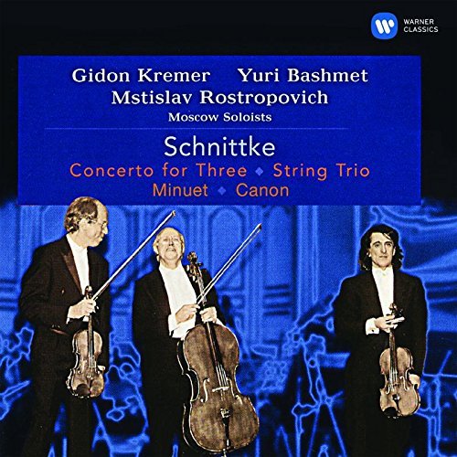 Mstislav Rostropovich/Schnittke: Concerto for Three, String Trio, Minuet