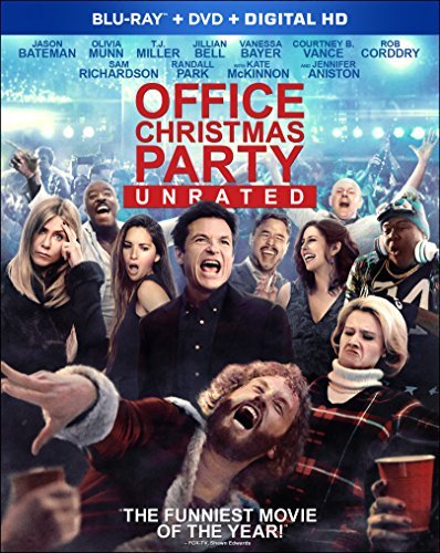 Office Christmas Party Bateman Munn Aniston Blu Ray DVD Dc R 