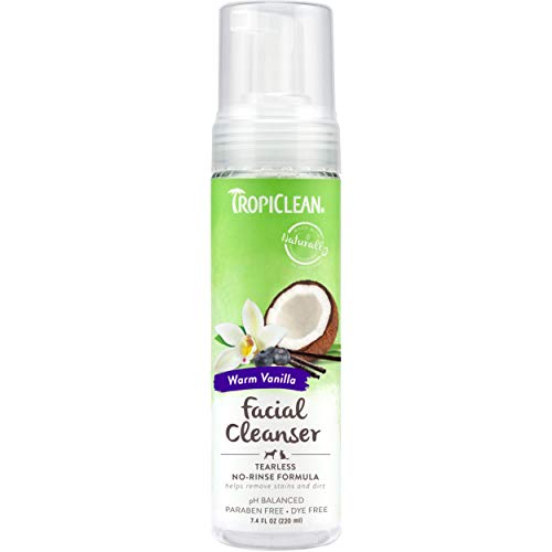 TropiClean Waterless Facial Cleanser-Warm Vanilla
