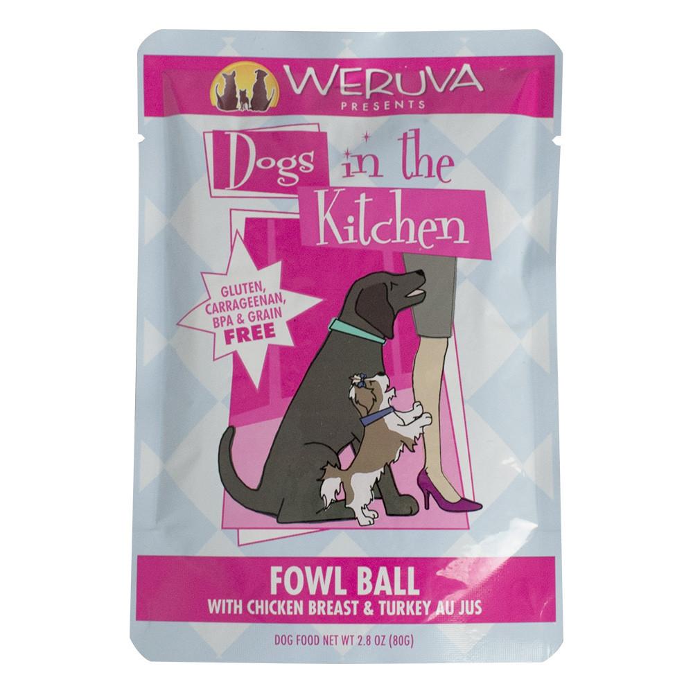 Weruva Dogs in the Kitchen, 2.8 oz, Fowl Ball