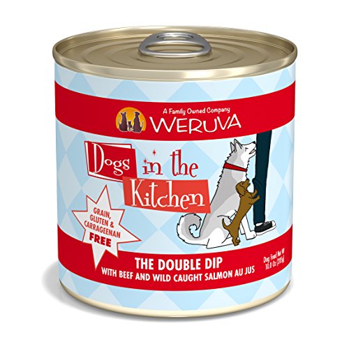 Weruva Dogs in the Kitchen The Double Dip with Beef & Wild Caught Salmon Au Jus for Dogs