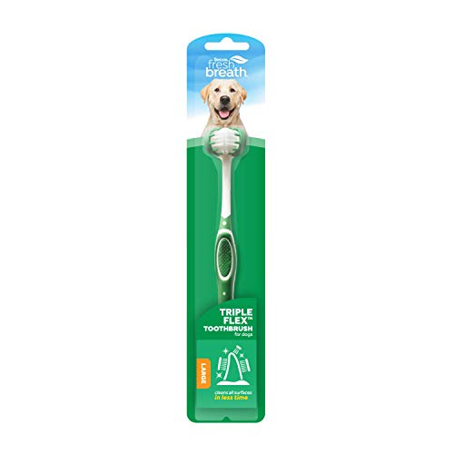 Fresh Breath by TropiClean TripleFlex Toothbrush for Dogs