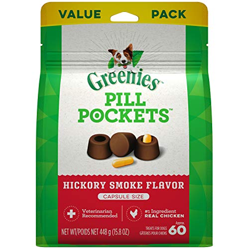 Greenies Dog Treats - Capsule Pill Pockets - Hickory