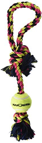 Mammoth Dog Rope Toy - Pull Tug with Tennis Ball
