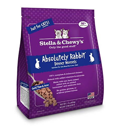 Stella & Chewy's Frozen Cat Food - Dinner Morsels - Absolutely Rabbit