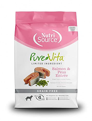 NutriSource PureVita Dog Food - Grain Free Salmon & Peas