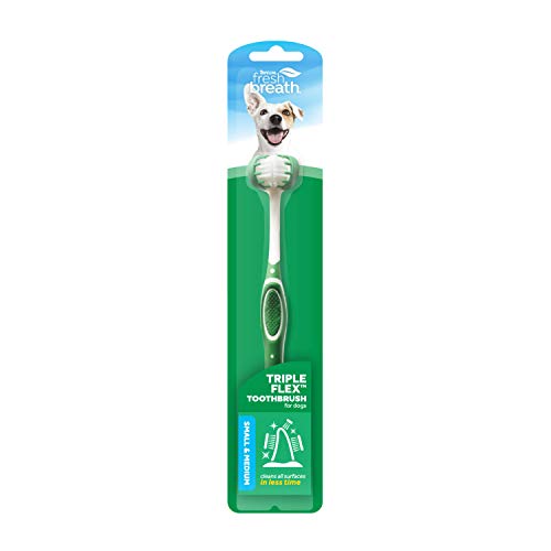 Fresh Breath by TropiClean TripleFlex Toothbrush for Dogs