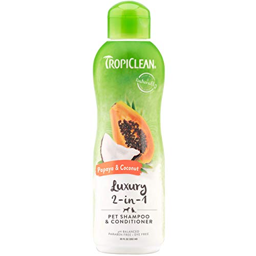 TropiClean Papaya & Coconut Luxury 2-in-1 Shampoo and Conditioner
