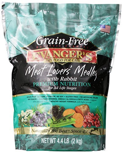 Evanger's Grain-Free Meat Lover's Medley With Rabbit Dry Food For Cats