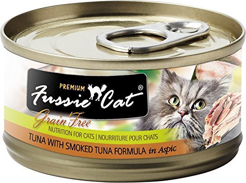 Fussie Cat Wet Food Premium Tuna & Smoked Tuna in Aspic 2.82 oz
