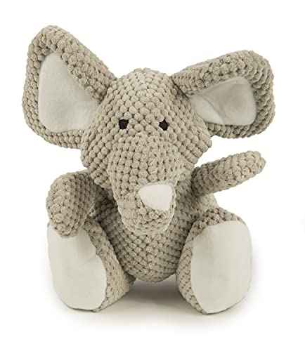 goDog® Checkers Elephant with Chew Guard Technology Durable Plush Dog Toy