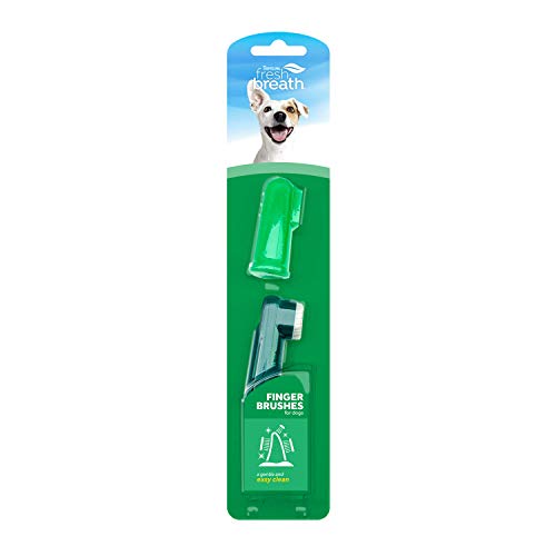 Fresh Breath by TropiClean Finger Brushes for Dogs
