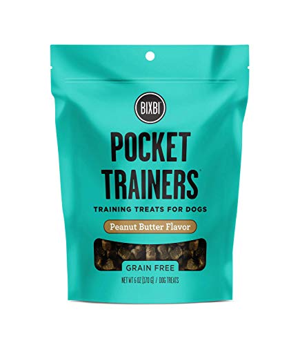 BIXBI Pocket Trainers Peanut Butter Flavor Training Treats for Dogs