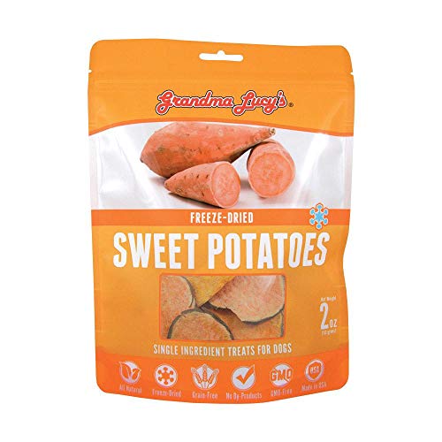 Grandma Lucy's Freeze-Dried Sweet Potatoes Single Ingredient Treats for Dogs