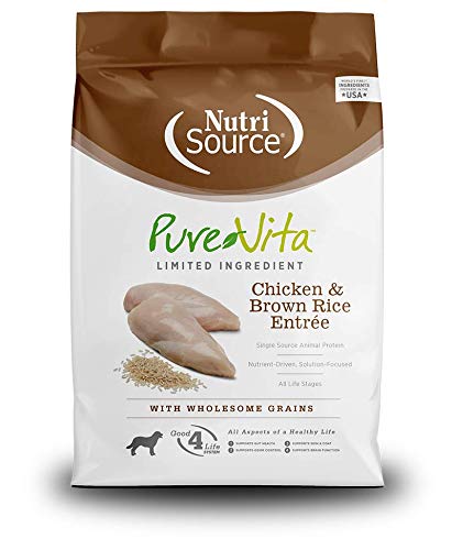NutriSource PureVita Dog Food - Chicken & Brown Rice Entrée