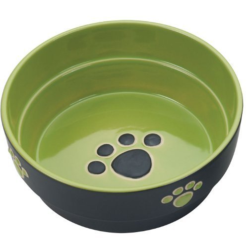 SPOT Dog Dish - Green Paw