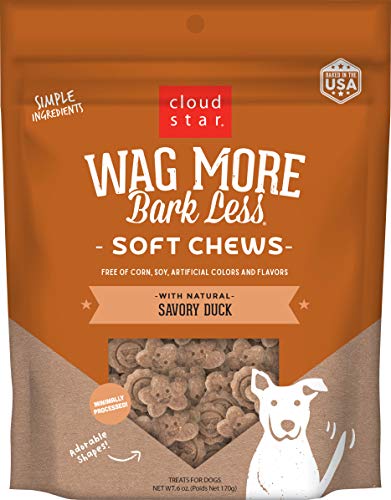 Wag More Bark Less Soft & Chewy Treats: Savory Duck