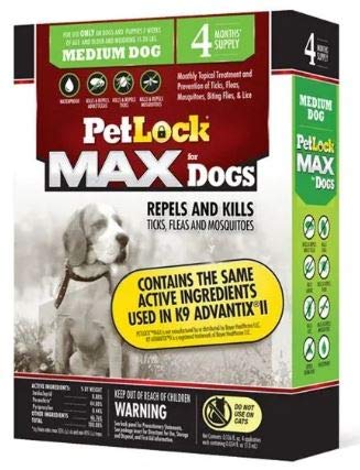PetLock Max 4M - Flea & Tick Prevention For Medium Dogs
