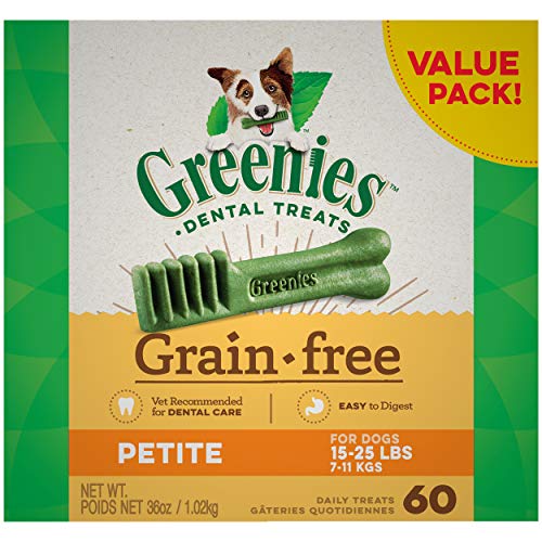 Greenies Dental Dog Treats - Grain Free Petite