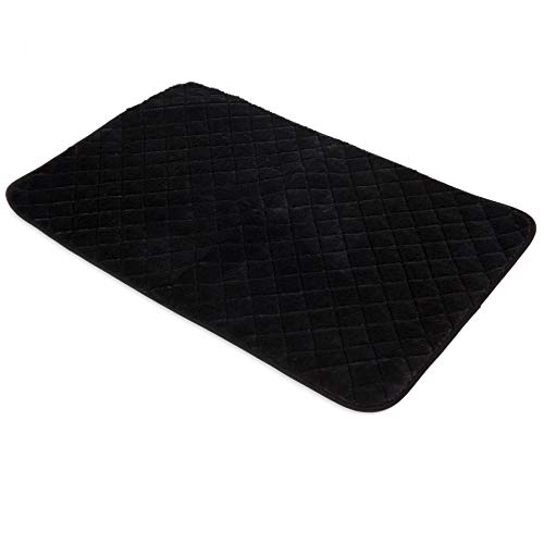 Petmate Crate Mat - Black Snoozzy Quilted Crate Mat
