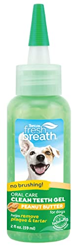Fresh Breath by TropiClean Peanut Butter Flavored Oral Care Gel for Dogs, 2 oz