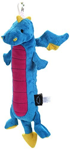 goDog® Dragons Skinny Dragon Dog Toy, Blue, Small