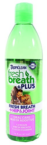 Fresh Breath by TropiClean Oral Care Water Additive Plus Hip and Joint for Dogs