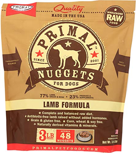 Primal Frozen Dog Food - Nuggets - Lamb