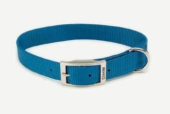 Coastal Single-Ply Dog Collar-Blue