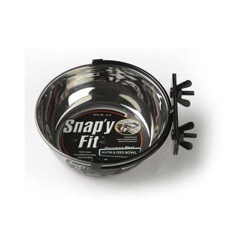 Midwest Snapy Fit Stainless Dog Bowl for Crate