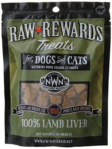 Northwest Naturals Dog Treat - Freeze Dried Raw Rewards - Lamb Liver