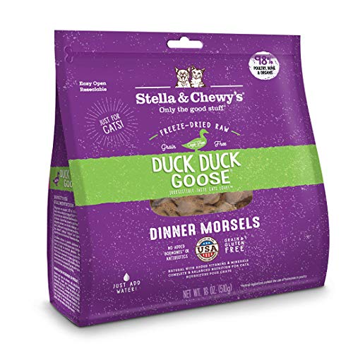 Stella & Chewy's Duck Duck Goose Freeze-Dried Raw Dinner Morsels for Cats
