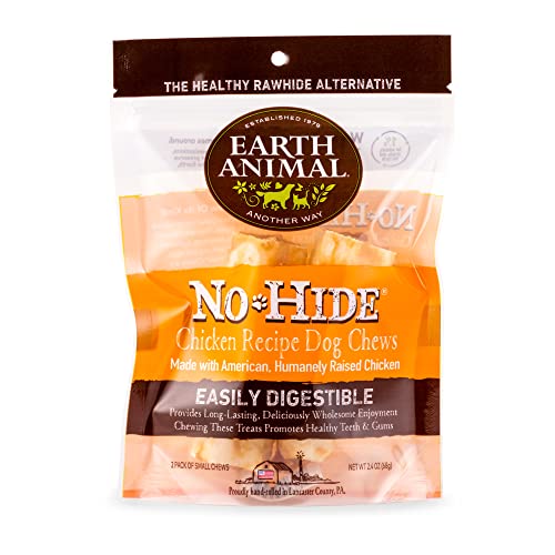 Earth Animal Dog Treat - No-Hide Chicken Chew, 2-pack-Chews