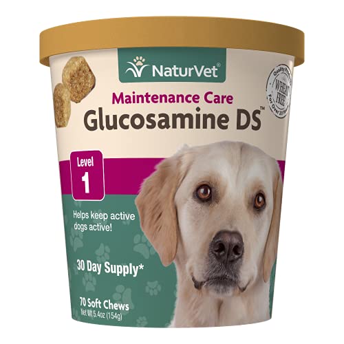 NaturVet Glucosamine DS Maintenance Joint Care Soft Chews for Dogs