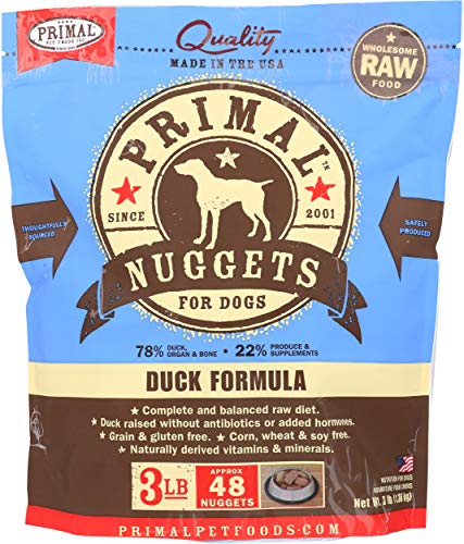 Primal Frozen Dog Food - Nuggets - Duck
