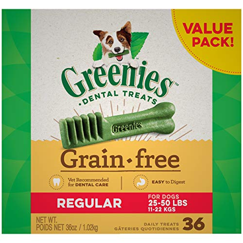 Greenies Dental Dog Treats - Grain Free Regular