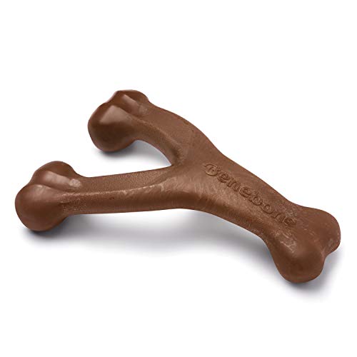 Benebone Peanut Butter Flavor Wishbone Tough Dog Chew Toy-Large