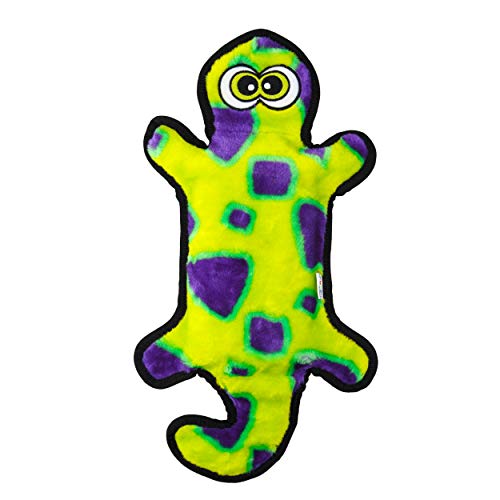Outward Hound Invincibles Gecko Plush Dog Toy-Green