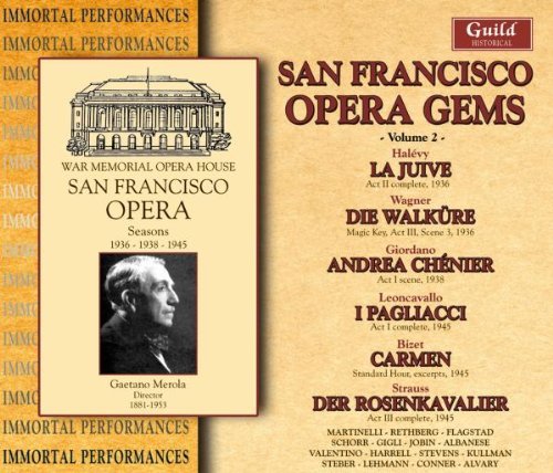 Halevy/Wagner/Giordano/San Francisco Opera Gems Vol.@Merola/Adler/Sebastian/Sf Op O